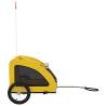 Durable Yellow Pet Bike Trailer - Oxford Fabric & Iron