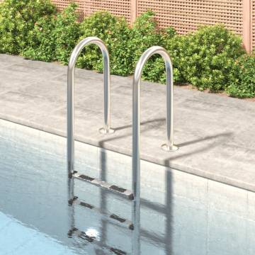 Durable 304 Stainless Steel Pool Ladder - 54x38x158 cm