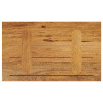 Table Top 60x40 cm | Solid Mango Wood for Rustic Charm