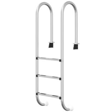 Durable 304 Stainless Steel Pool Ladder - 54x38x158 cm