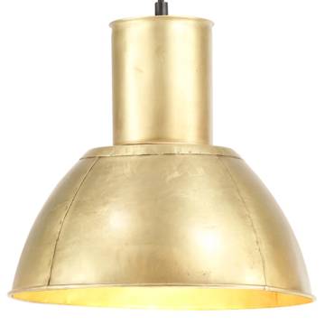 Hanging Lamp 25 W Brass Round 28.5 cm E27 | HiPoMarket UK