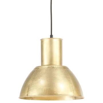 Hanging Lamp 25 W Brass Round 28.5 cm E27 | HiPoMarket UK