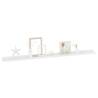 Stylish High Gloss White Wall Shelves - Set of 2