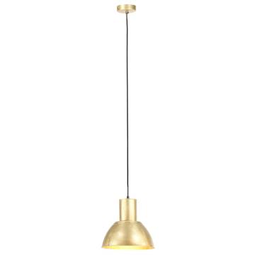 Hanging Lamp 25 W Brass Round 28.5 cm E27 | HiPoMarket UK