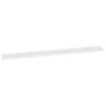 Stylish High Gloss White Wall Shelves - Set of 2