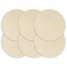  Placemats 6 pcs Plain Natural 38 cm Round Cotton Colour brown Quantity in Package 6 Material cotton 