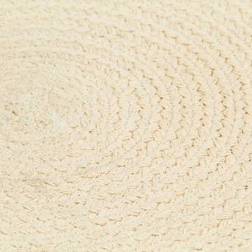 Natural Cotton Placemats - 6 pcs Round 38 cm | HipoMarket