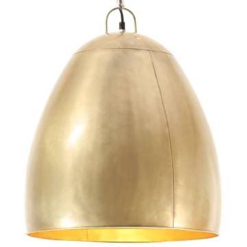 Industrial Hanging Lamp 25W Brass Round 42cm | HipoMarket