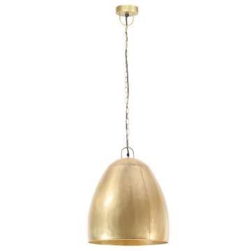 Industrial Hanging Lamp 25W Brass Round 42cm | HipoMarket