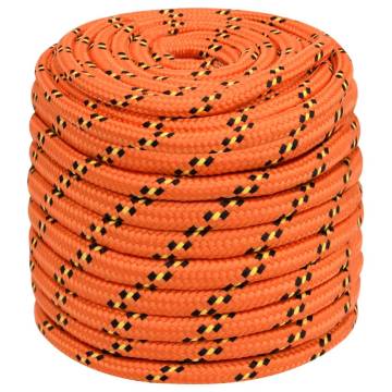 Durable Orange Boat Rope 16mm - 25m Polypropylene