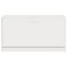 Stylish High Gloss White Shoe Bench - 80x24x45 cm