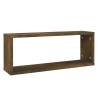 Wall Cube Shelves 4 pcs Smoked Oak - Stylish Storage Solution