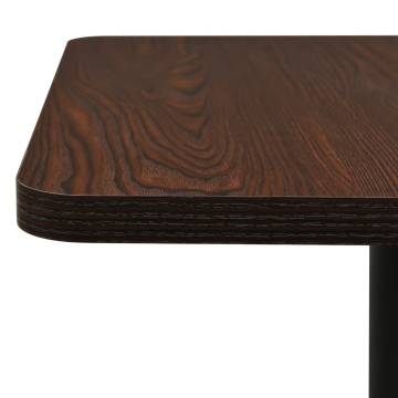 Elegant Bistro Table Dark Ash 60x60x107 cm | Hipo Market