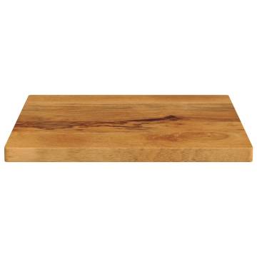 50x50 cm Solid Mango Wood Table Top - Rustic Design