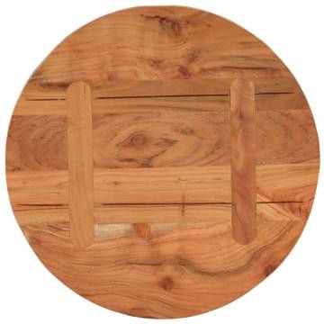 Round Solid Wood Acacia Table Top Ø40x3.8 cm - HipoMarket