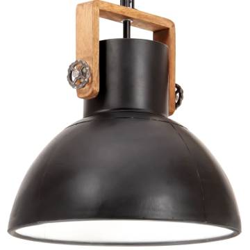 Industrial Hanging Lamp 25W - Black Round 40cm - E27