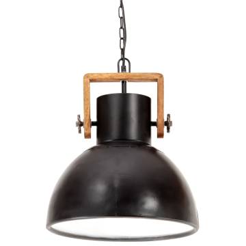 Industrial Hanging Lamp 25W - Black Round 40cm - E27