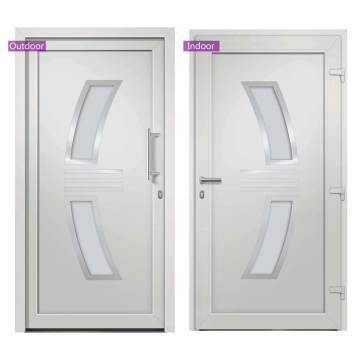 Elegant White Front Door 98x208 cm for Enhanced Security