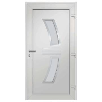 Elegant White Front Door 98x208 cm for Enhanced Security