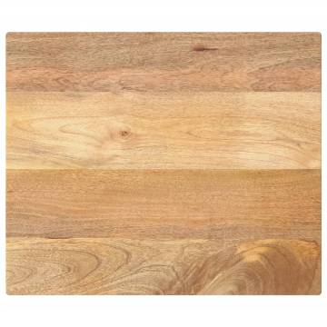 Solid Mango Wood Table Top 60x50 cm - Rustic Charm