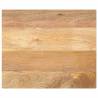  Table Top 60x50x2.5 cm Rectangular Solid Wood Mango Colour mango wood(natural) Size 60 x 50 cm Quantity in Package 1 Thickness 25 mm 