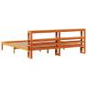 Wax Brown Super King Bed Frame with Headboard - 180x200 cm