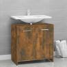 Bathroom Cabinet Smoked Oak 60x33x60 cm Engineered Wood Colour smoked oak Number of 1 Number of Pieces 