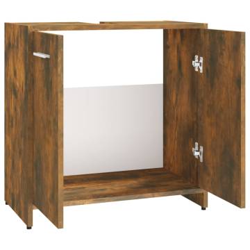 Bathroom Cabinet Smoked Oak - Stylish Storage Solution