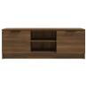 Stylish Brown Oak TV Cabinet - 102x35x36.5 cm