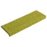 15 pcs Green Carpet Stair Treads - Non-Slip Protection