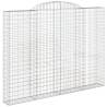 Arched Gabion Baskets - 10 pcs Galvanised Iron | Hipo Market