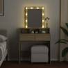 Dressing Table with LED | Sonoma Oak 80x41x144.5 cm