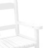 Comfortable White Rocking Chair for Children - Poplar Wood