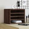  Desk Organiser Brown Oak 36x26x29.5 cm Engineered wood Colour brown oak 