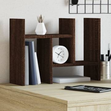 Brown Oak Desk Organiser - 34.5x15.5x35.5 cm | HipoMarket