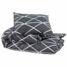 Grey Cotton Duvet Cover Set - 200x200 cm | Hipo Market