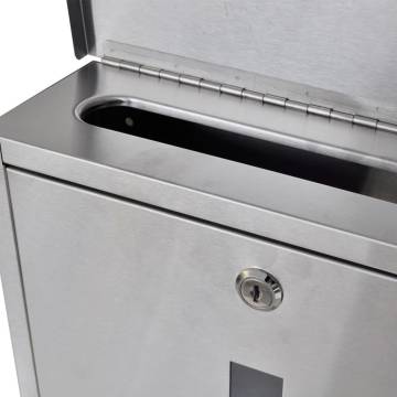 Stainless Steel Mailbox on Stand | Sleek Modern Design