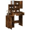  Dressing Table with Cabinet Smoked Oak 80x35x132 cm Colour smoked oak Quantity in Package 1 