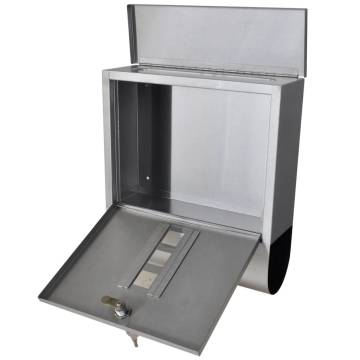 Stainless Steel Mailbox on Stand | Sleek Modern Design