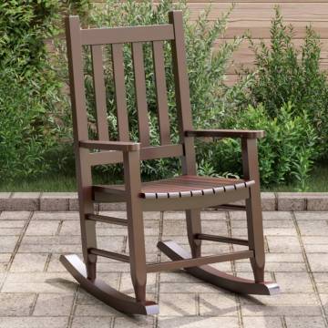 Brown Solid Wood Rocking Chair for Children | Durable Design