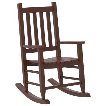 Brown Solid Wood Rocking Chair for Children | Durable Design