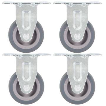 8 Pcs Fixed Casters 50 mm - Durable & Floor Protecting Wheels