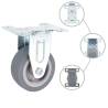 8 Pcs Fixed Casters 50 mm - Durable & Floor Protecting Wheels