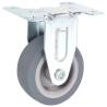 8 Pcs Fixed Casters 50 mm - Durable & Floor Protecting Wheels