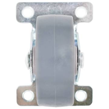 8 Pcs Fixed Casters 50 mm - Durable & Floor Protecting Wheels