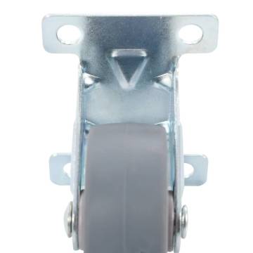 8 Pcs Fixed Casters 50 mm - Durable & Floor Protecting Wheels