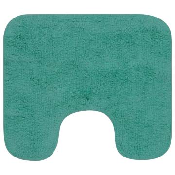 Turquoise Bathroom Mat Set - 3 Piece Fabric Set | HipoMarket