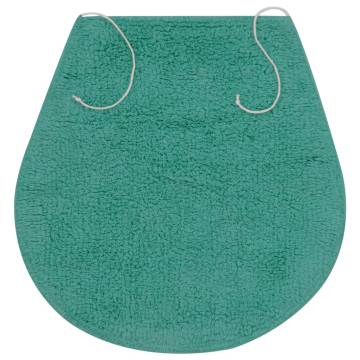 Turquoise Bathroom Mat Set - 3 Piece Fabric Set | HipoMarket