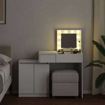 Dressing Table with LED - Stylish & Functional Vanity 115x37 cm