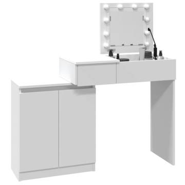 Dressing Table with LED - Stylish & Functional Vanity 115x37 cm